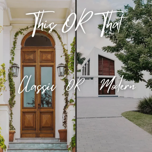 Decisions, decisions! When it comes to your dream home, do you lean towards classic charm or modern flair? Share your preference in the comments below! 🏡✨ #ClassicVsModern #HomeStyle #Classic #Modern

Contact me today!
305-484-7694
rosa.lilly@compass.com
www.investmentsbyrosa.com