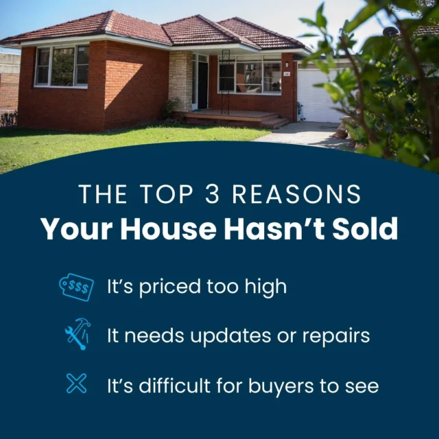 Frustrated because selling your house isn’t going as smoothly as you planned? 

Here’s why it may be sitting on the market without any bites. It’s overpriced, it needs repairs, or you’ve limited your showing times. The good news is, these are all things that can be fixed.

If your house is sitting instead of selling, work with your trusted agent to reenergize your listing and get new buyers in the door. 

#sellyourhouse # realestatetips